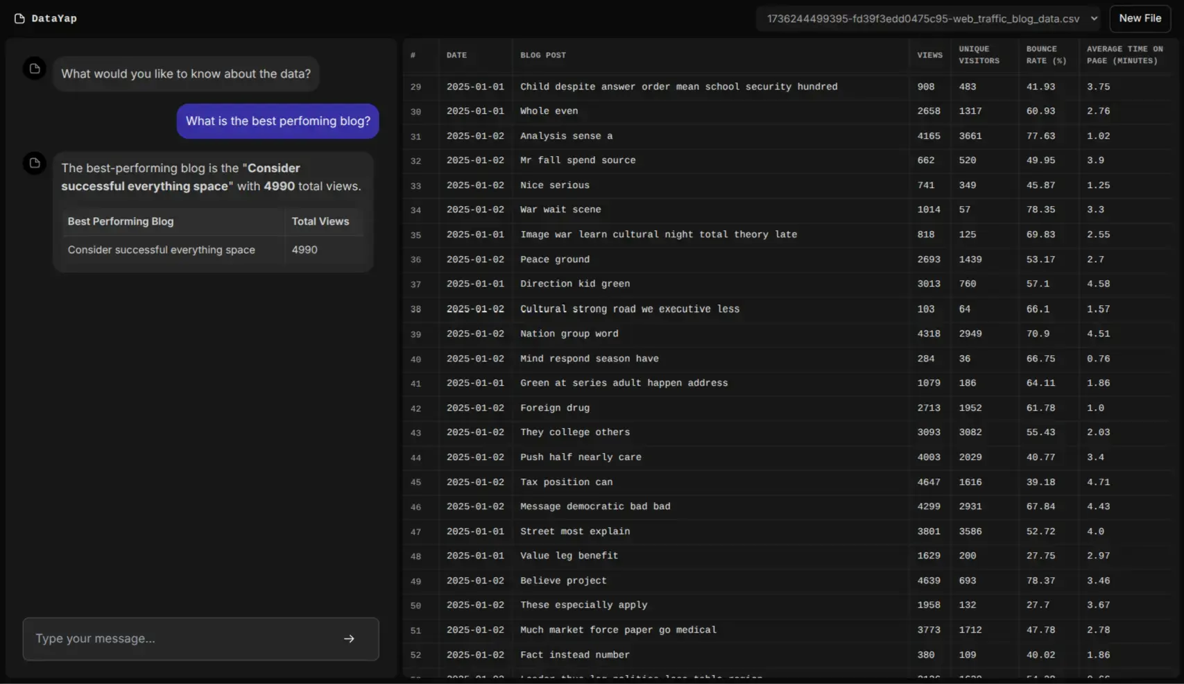 Datayap AI preview 1